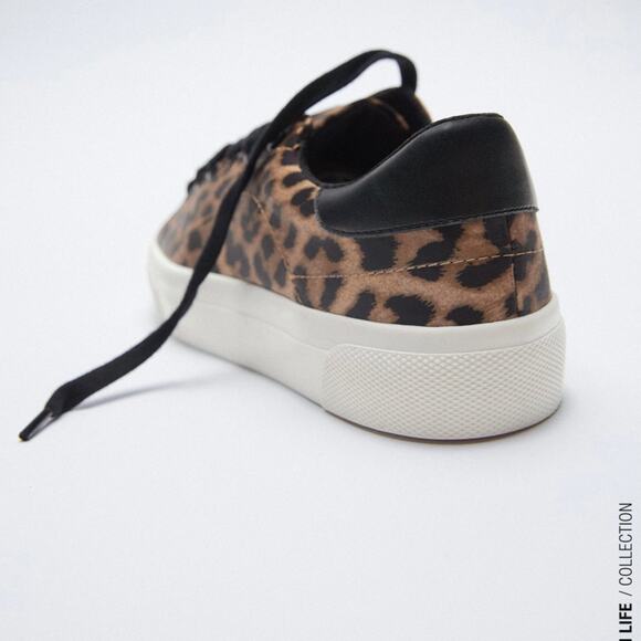 Zara Cheetah Sneakers Size 9 - Picture 3 of 5